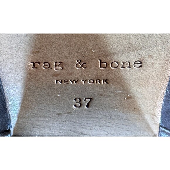 Rag‎ & Bone Classic Newbury Deep Brown Size US 7 EU37 Ankle Boots - Picture 7 of 13